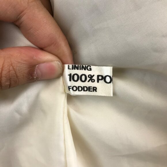 Vintage Hilda Ltd Full Zip Icelandic Ivory Wool Geometric Sweater Women’s M - Picture 13 of 15